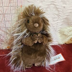 Brown Plush Porcupine Toy